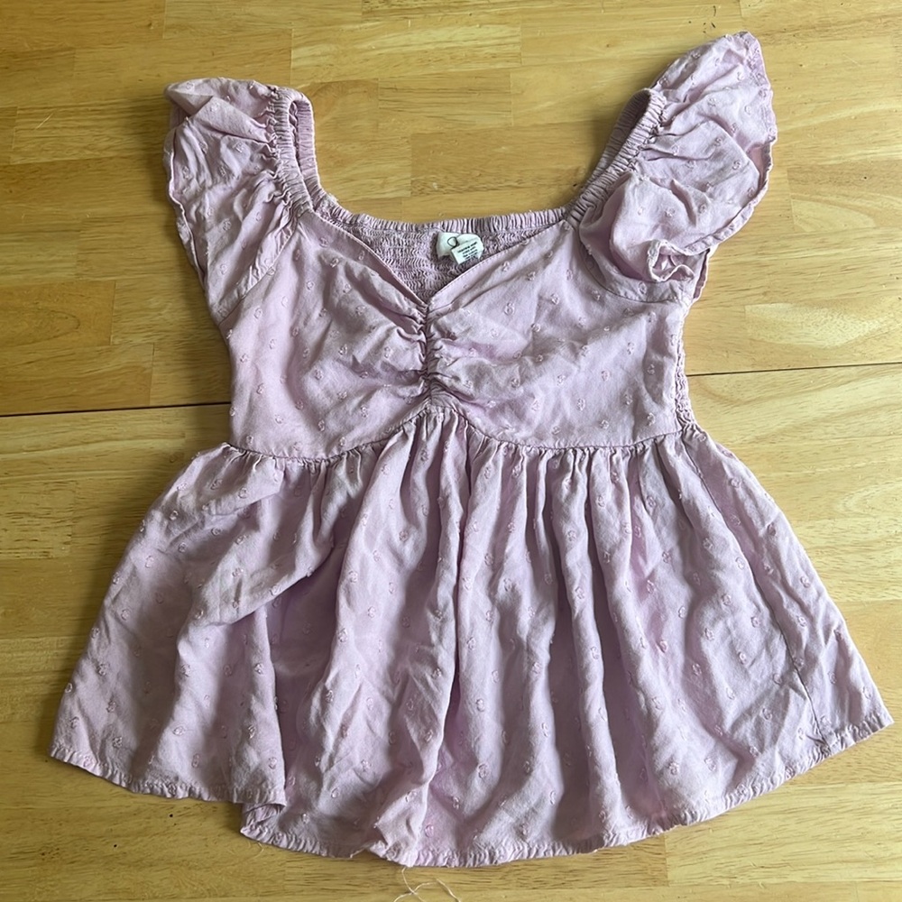 Purple babydoll top